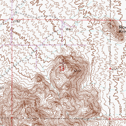 Topographic Map of Sven Slab, AZ