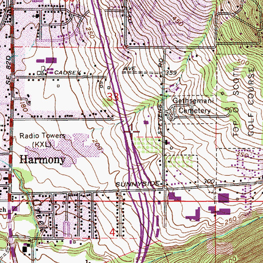 Topographic Map of New Hope Community Church Incorporated, OR