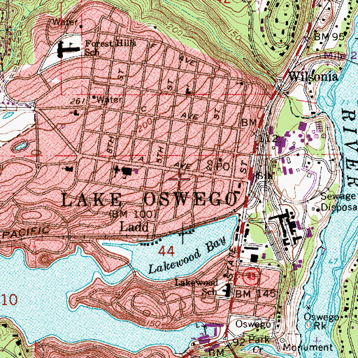 Topographic Map of Unity World Healing Center, OR