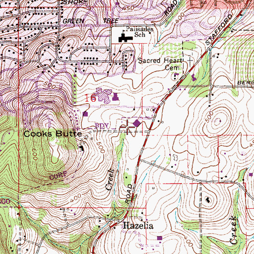 Topographic Map of Christian City Church, OR
