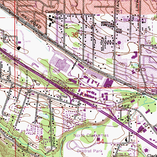 Topographic Map of Life Christian Center, OR