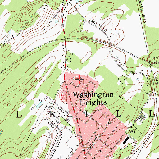 Topographic Map of Keystone Park, NY