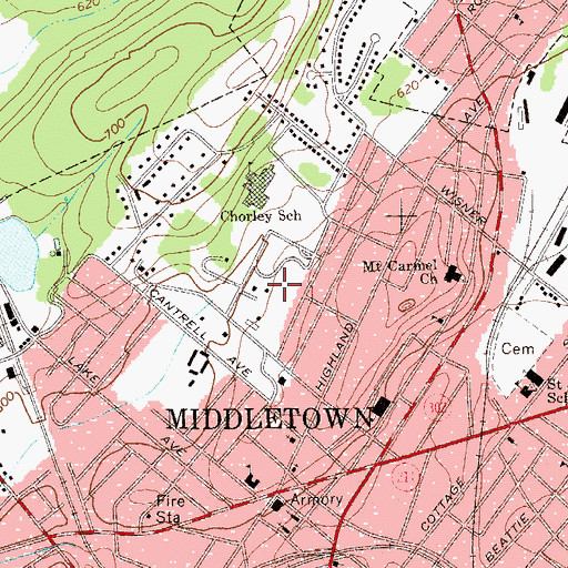 Topographic Map of Clemson Park, NY