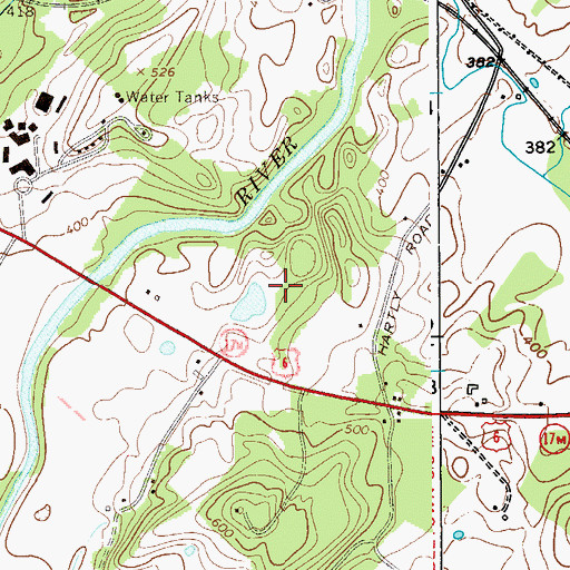 Topographic Map of Al Turi Landfill, NY
