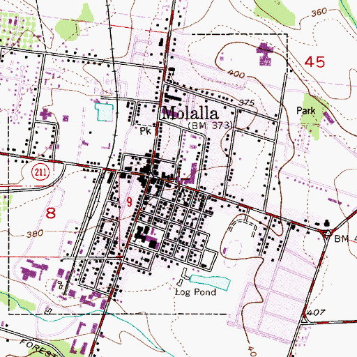 Topographic Map of Foothills Community Church, OR