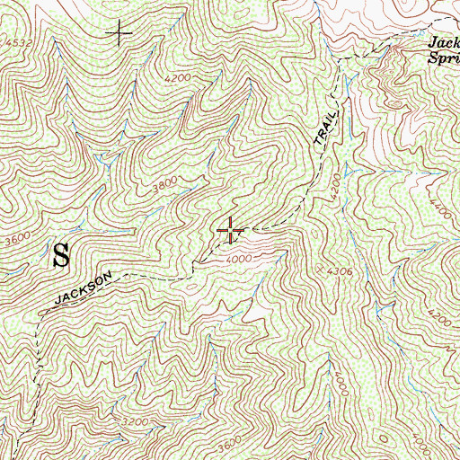 Topographic Map of Jackson Trail, CA