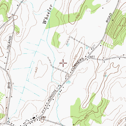Topographic Map of Crystal Water Farm, NY