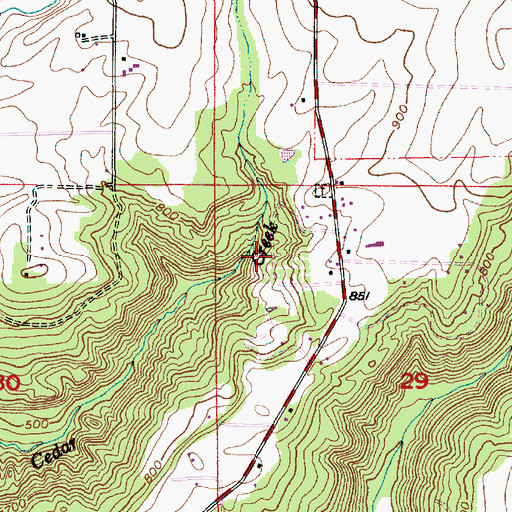 Topographic Map of Christ Light Community Church, OR