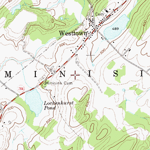 Topographic Map of Coal Tree Farm, NY