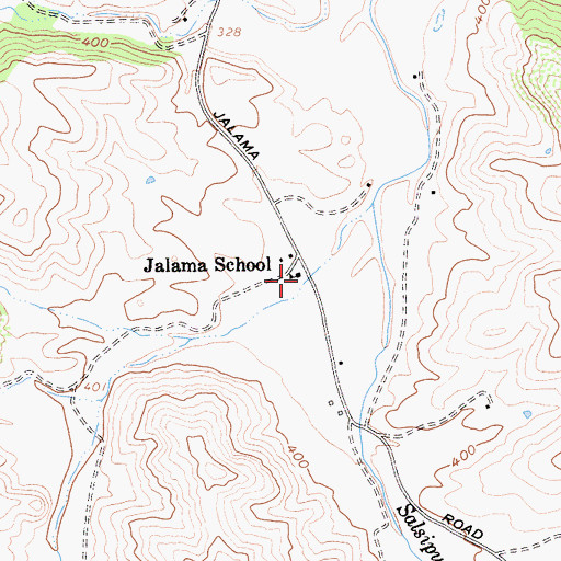 Topographic Map of Jalama School, CA