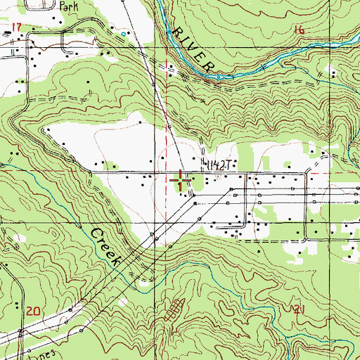 Topographic Map of Community Worship Church, OR