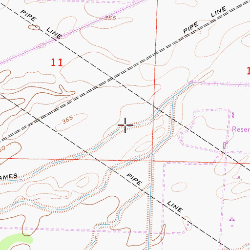Topographic Map of James Canal, CA
