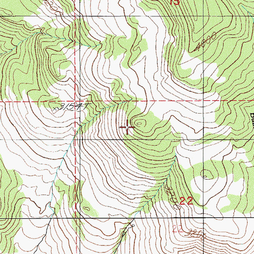 Topographic Map of Taowhywee Point, OR
