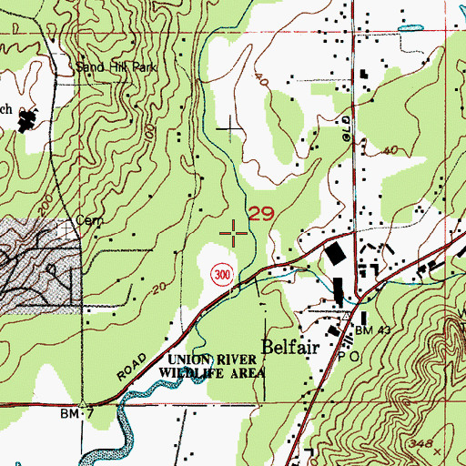 Topographic Map of Irene Creek, WA