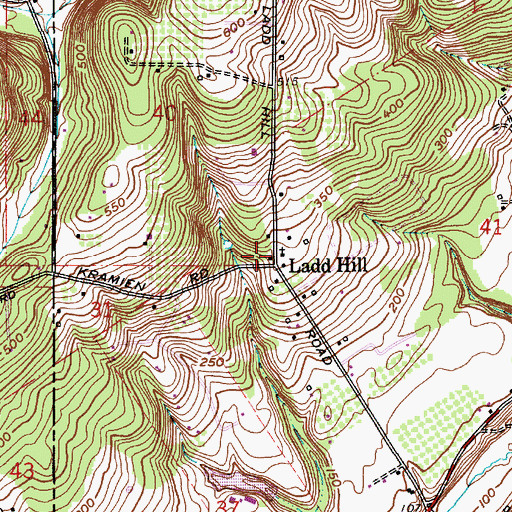 Topographic Map of Hope Fellowship Church, OR