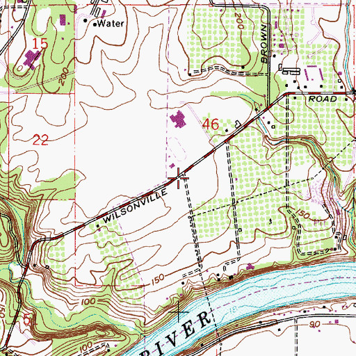 Topographic Map of Valley Christian Church, OR