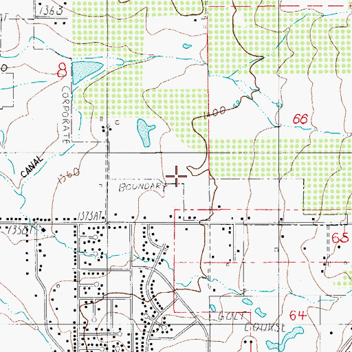 Topographic Map of Abraham Lincoln Elementary, OR
