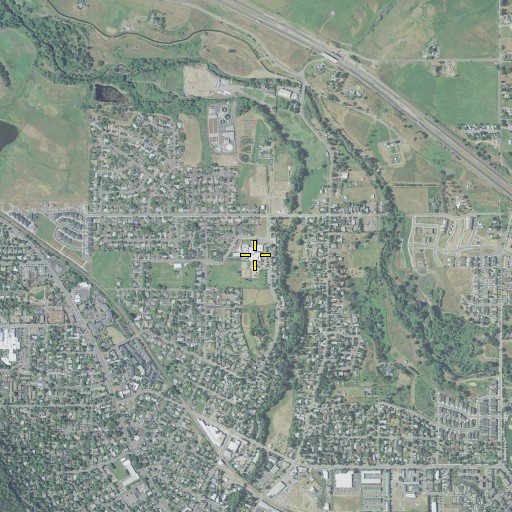 Aerial/Satellite Image of Helman Elementary School, OR