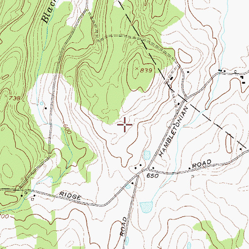 Topographic Map of Fox Ridge Christmas Tree Farm, NY