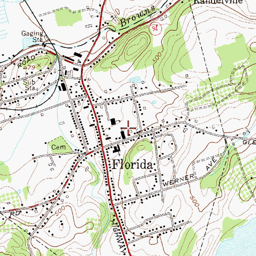Topographic Map of Saint Joseph School, NY