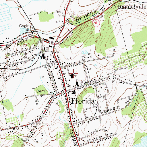 Topographic Map of Seward Institute, NY