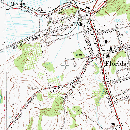 Topographic Map of Walter R Sturr Memorial Park, NY