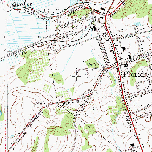 Topographic Map of Walter R Sturr Memorial Park, NY