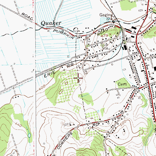 Topographic Map of Golden Hill Elementary School, NY