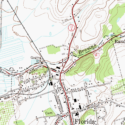 Topographic Map of Shop Rite Plaza Shopping Center, NY