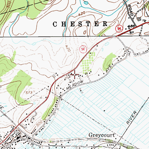 Topographic Map of Renee Gardens, NY