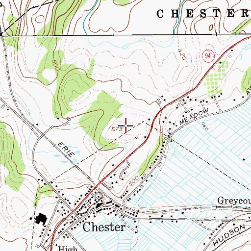 Topographic Map of Valley View At Chester, NY
