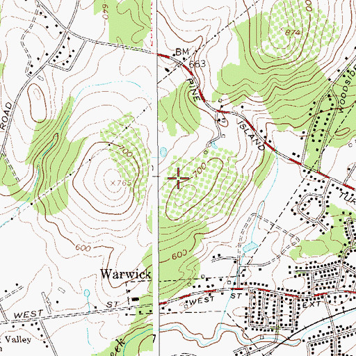 Topographic Map of Demarest Hill Winery, NY