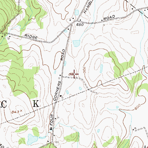 Topographic Map of Applewood Winery, NY