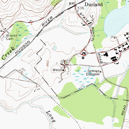 Topographic Map of Mid Orange State Correctional Facility (historical), NY