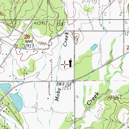 Topographic Map of Sams Valley Elementary School, OR