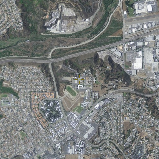 Aerial/Satellite Image of Jefferson Junior High School, CA