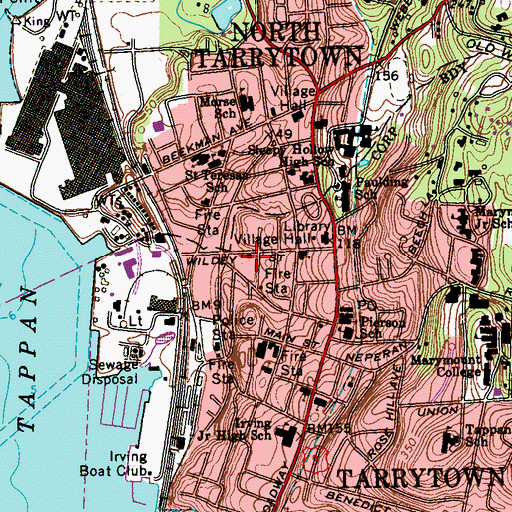 Topographic Map of Foster Memorial African Methodist Episcopal Zion Church, NY
