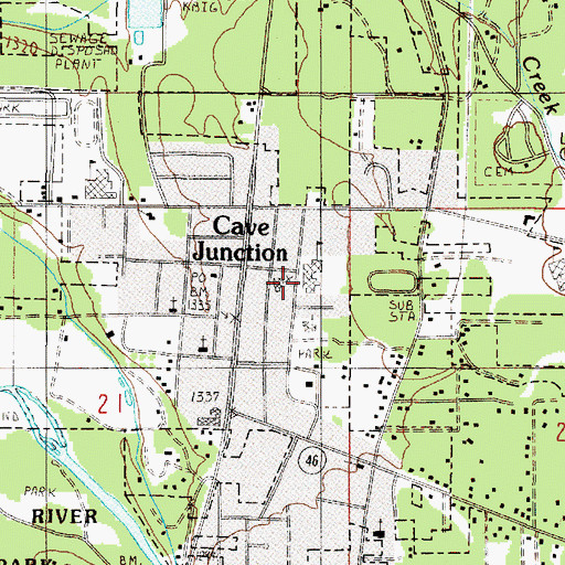 Topographic Map of Lorna Byrne Middle School, OR