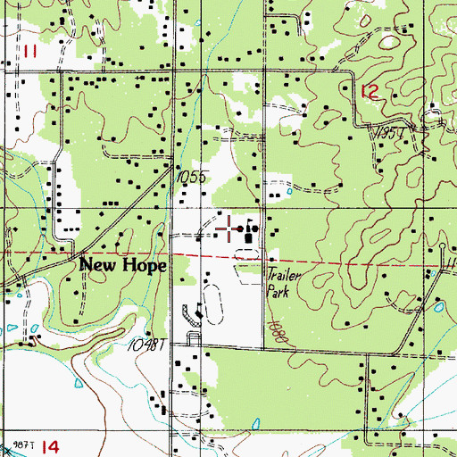 Topographic Map of Madrona Elementary School, OR