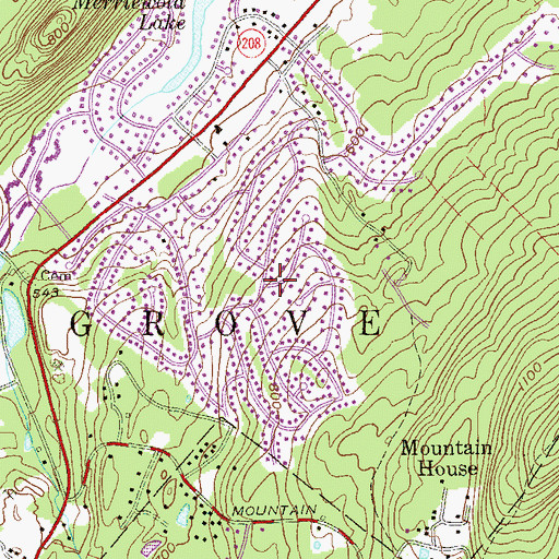 Topographic Map of Worley Heights, NY
