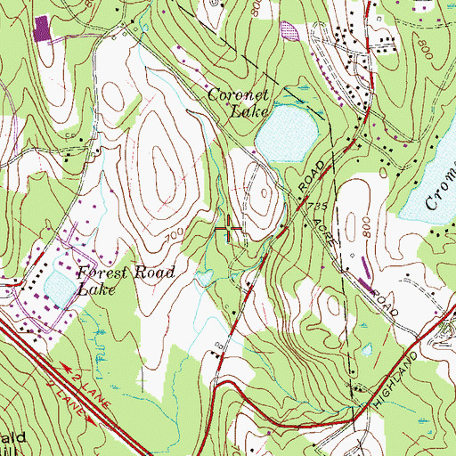 Topographic Map of United Talmudical Academy, NY