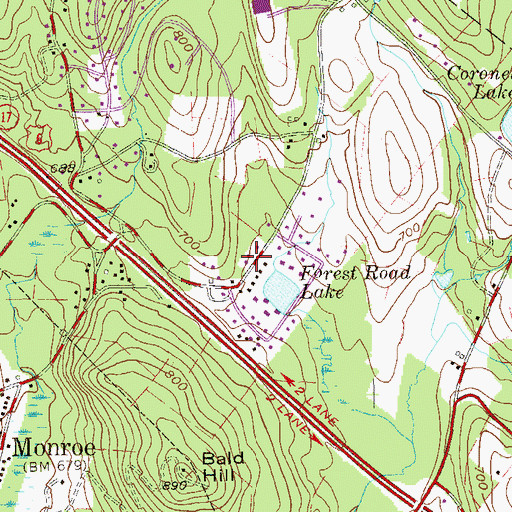 Topographic Map of Kiryas Joel Health Center, NY