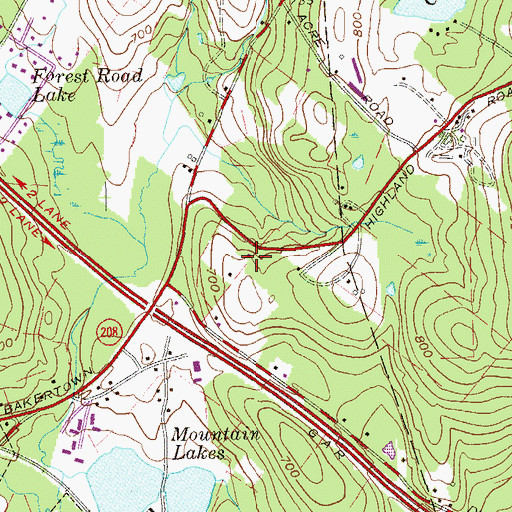 Topographic Map of Eitz Chaim Jewish Community Center, NY