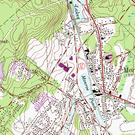 Topographic Map of Shop Rite Plaza Shopping Center, NY