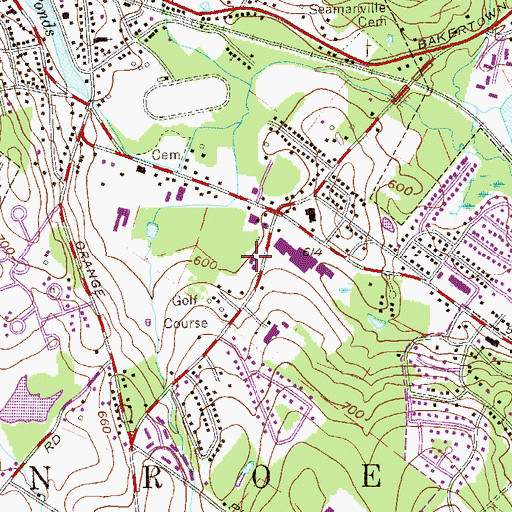 Topographic Map of Saint Paul Christian Education Center, NY