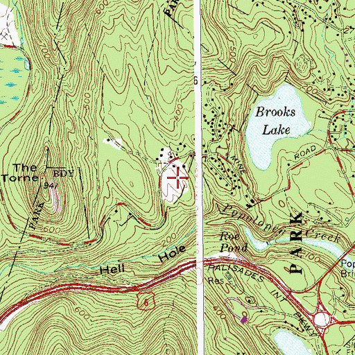Topographic Map of Rock Terrace Mobile Home Park, NY