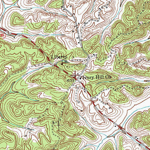 Topographic Map of Hargett Church, KY