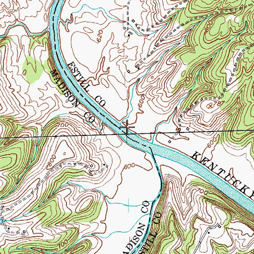 Topographic Map of Cobb Ferry, KY