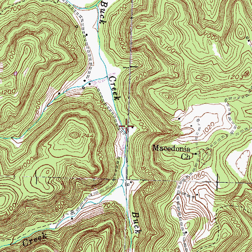 Topographic Map of Durbins Store (historical), KY