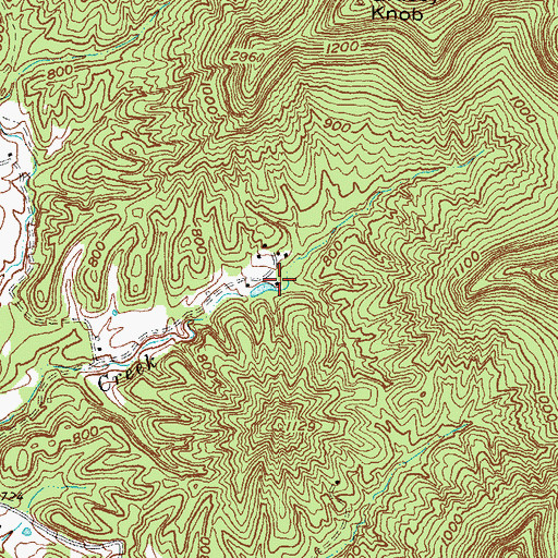 Topographic Map of Camp Burnamwood, KY
